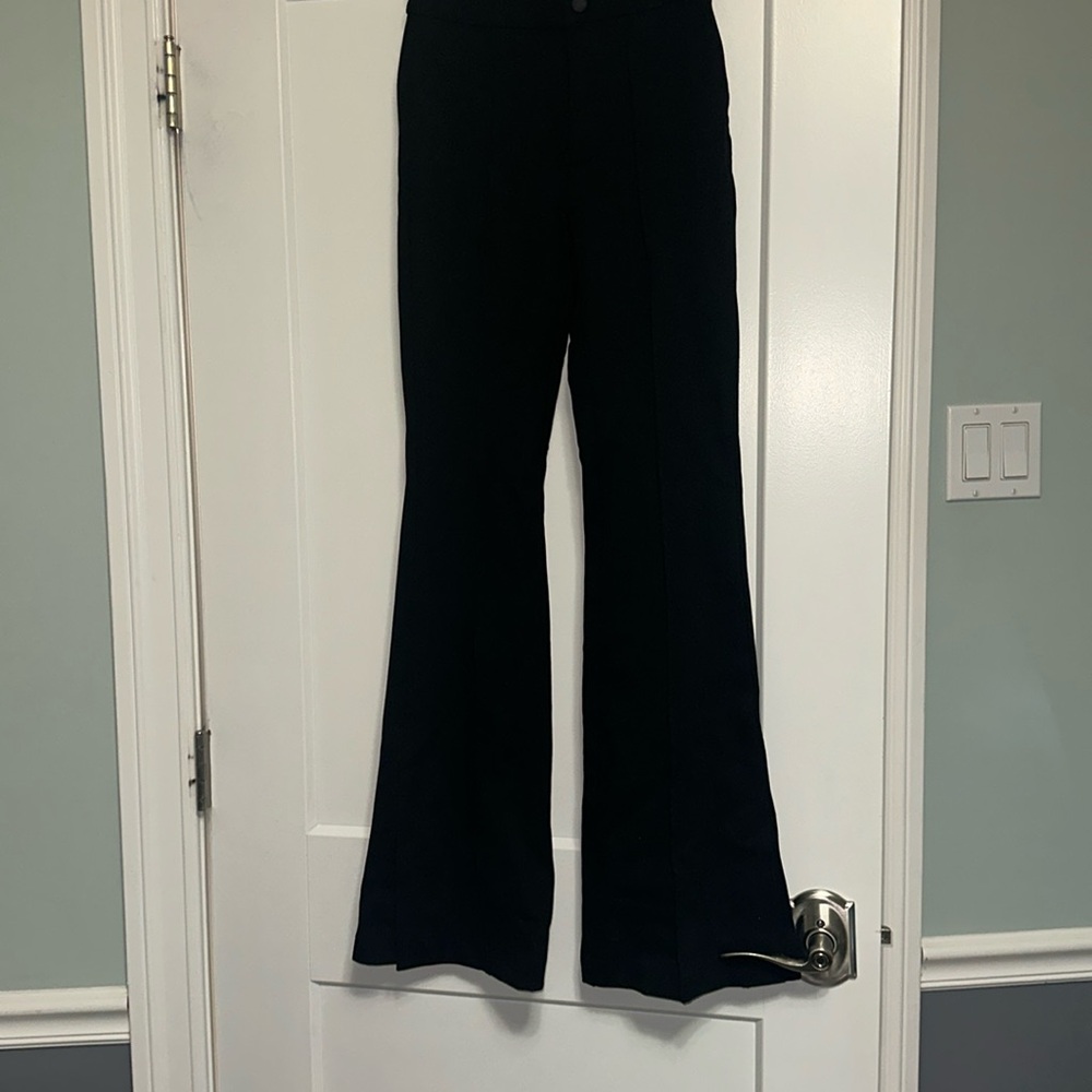 Gap pants Black size 00 boot cut flared pants Side slit